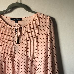 BRAND NEW✨ Tommy Hilfiger Polka Dot Pink Blouse